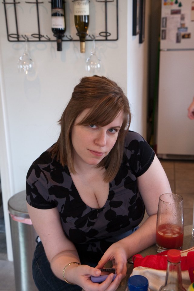 Julia Miller at my brother's house on Easter